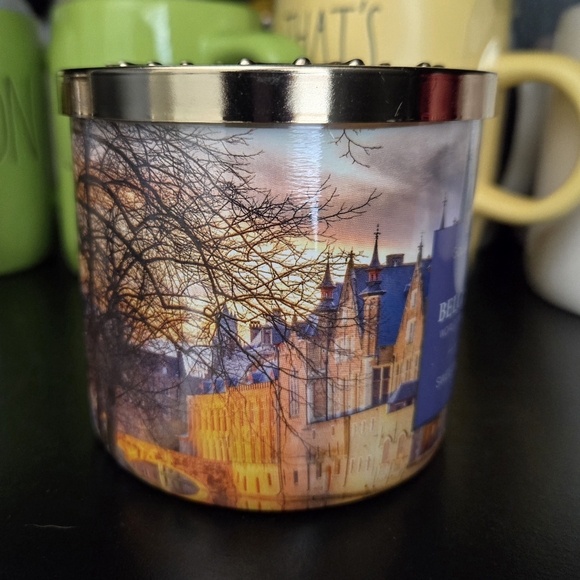 Belgium EMPTY Candle Scenic Jar w/ Lid • (Goosecreek) - Picture 6 of 8